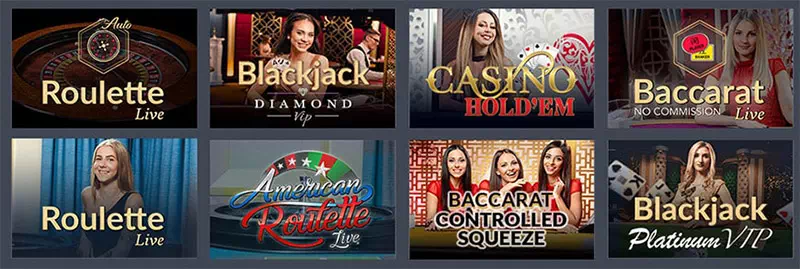 Live-игры онлайн казино Jozz Casino